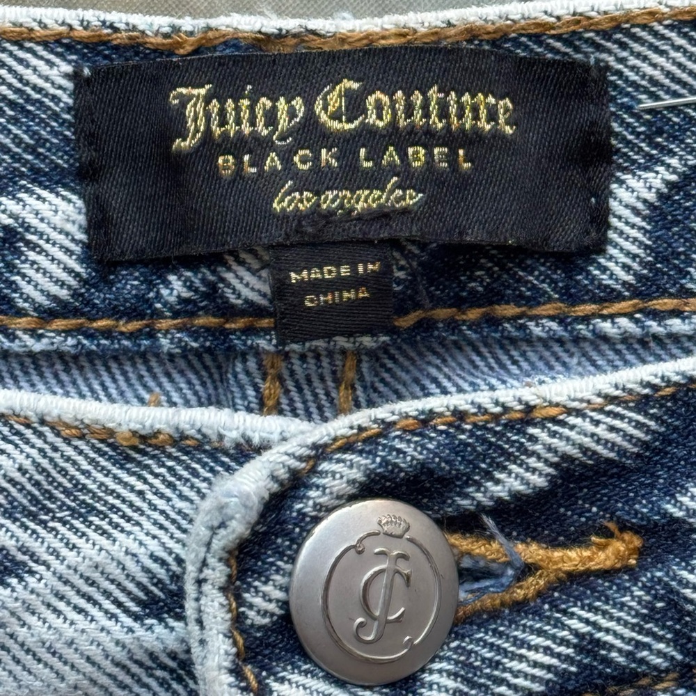 Juicy Couture Black Label Acid Wash Girlfriend Jeans - Size 30